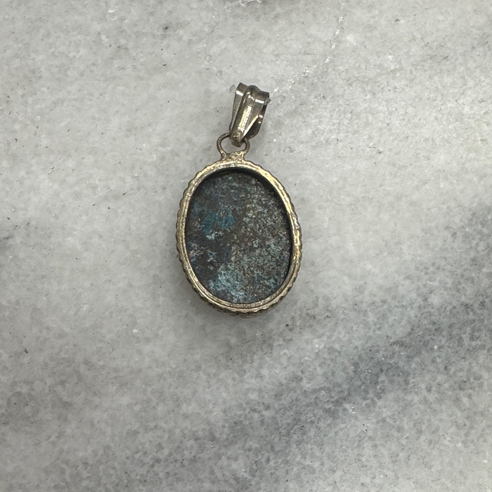 Silver Pendant with Blue Accents - Picture 3 of 3